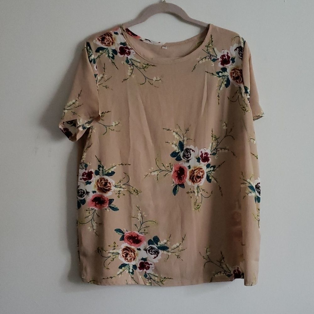 Floral short Sleeve Blouse